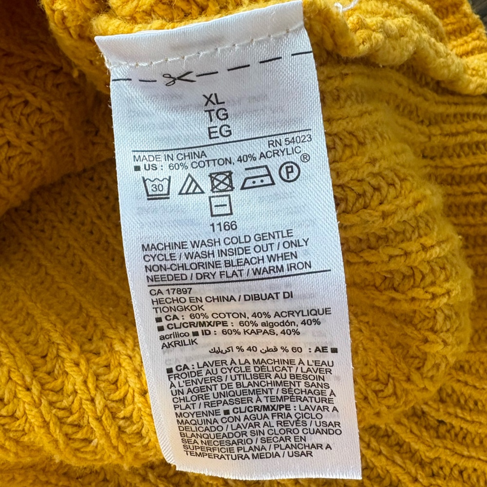 Mustard Yellow Women's Sweater - Picture 6 of 6